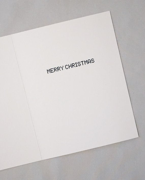 Merry Christmas Binary Code Card