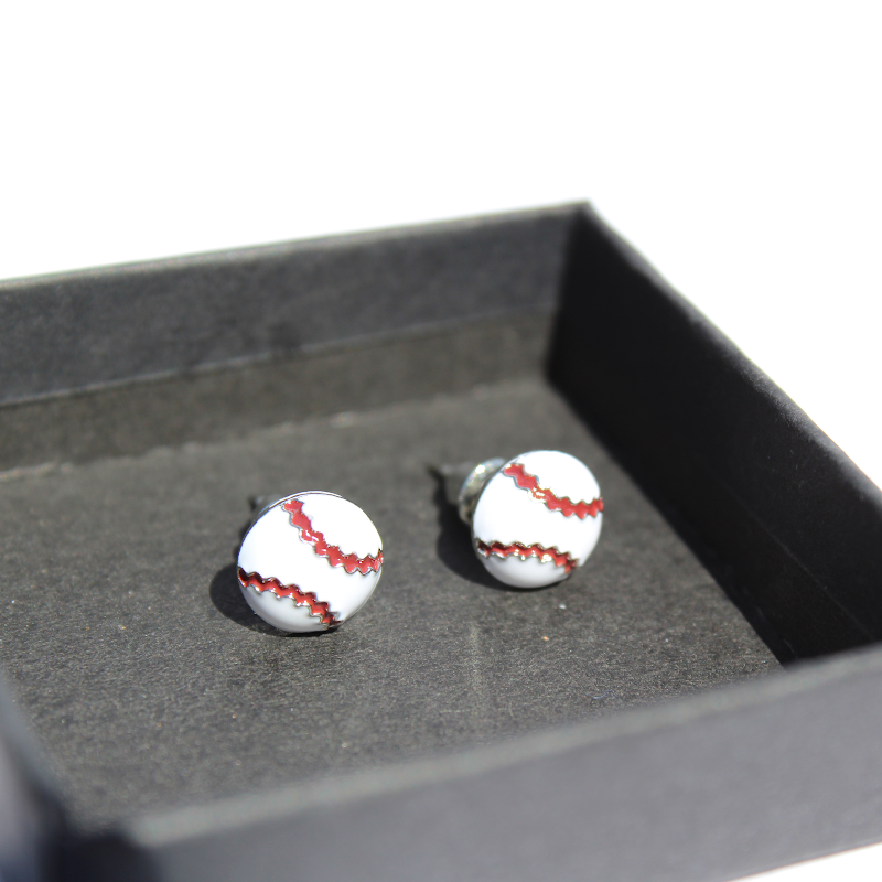 2pk Baseball Stud Earrings – 2 pairs by Ballpark Elite