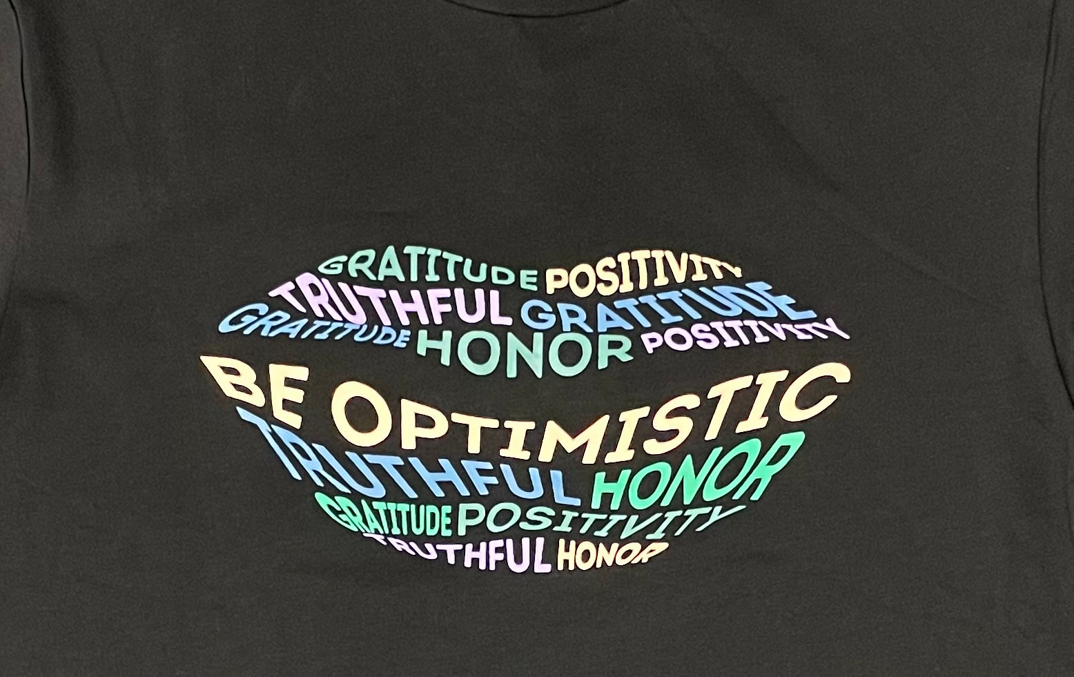 Be optimistic shirt, Graphic tees gifts