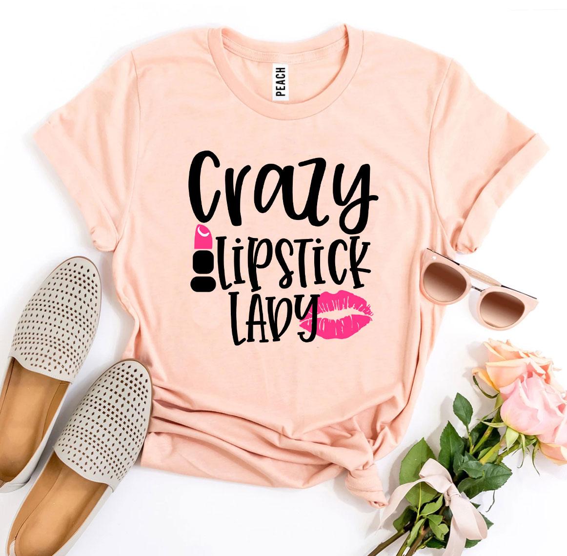 Crazy Lipstick Lady T-shirt | Agate