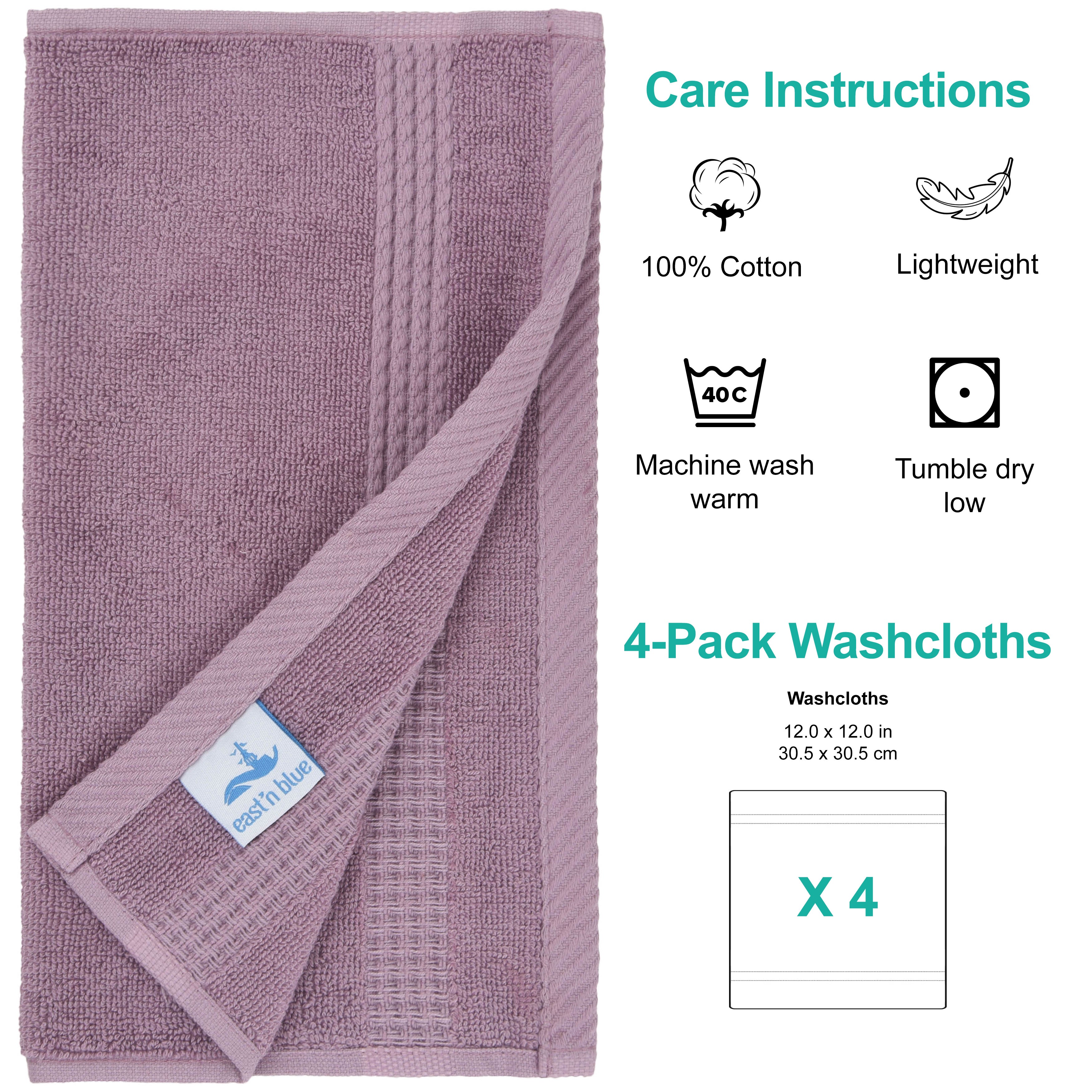 Lara Turkish Cotton Washcloth Towel by East'N Blue - Size: Washcloth