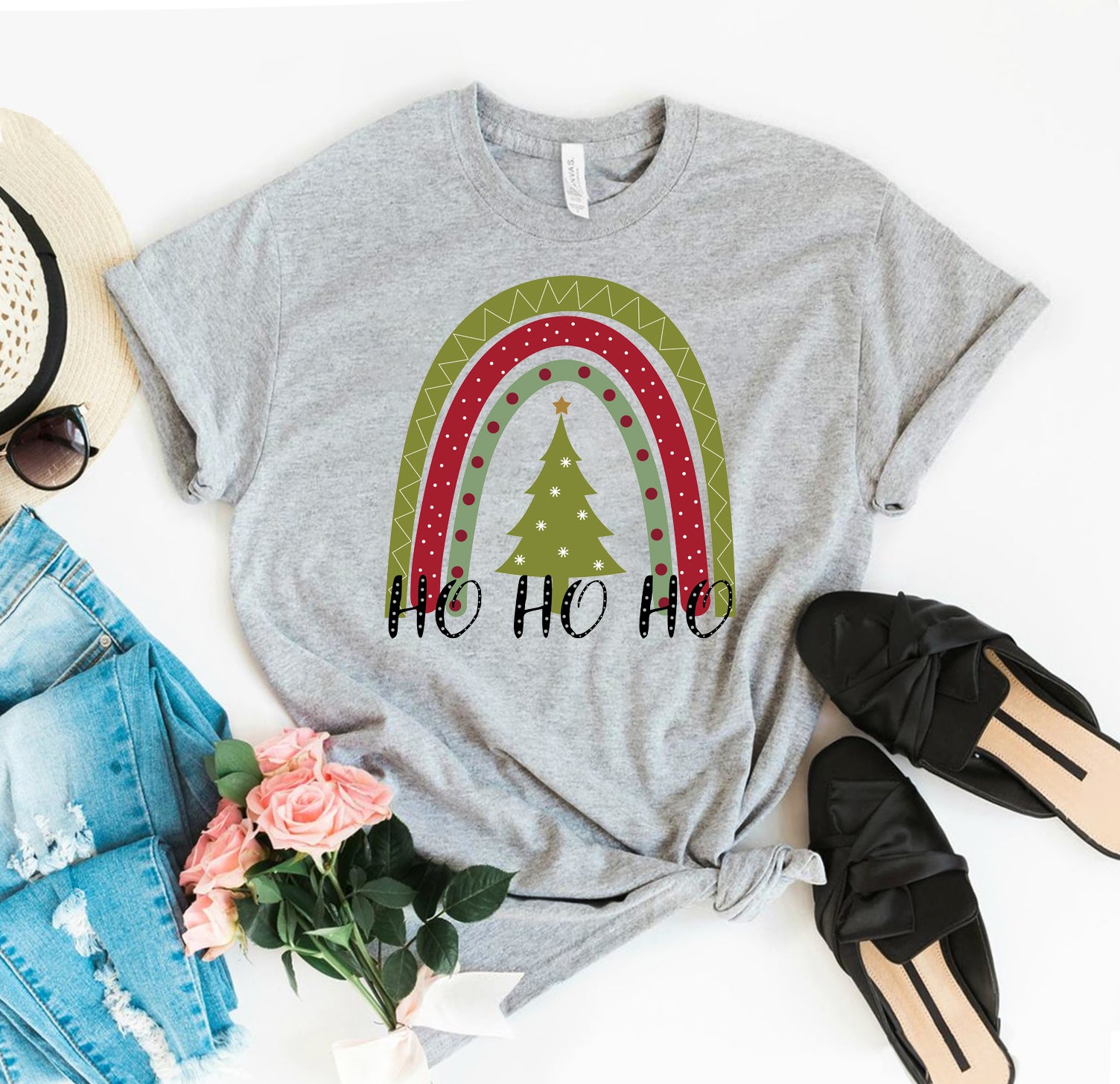 "Ho Ho Ho" Christmas Santa T-shirt