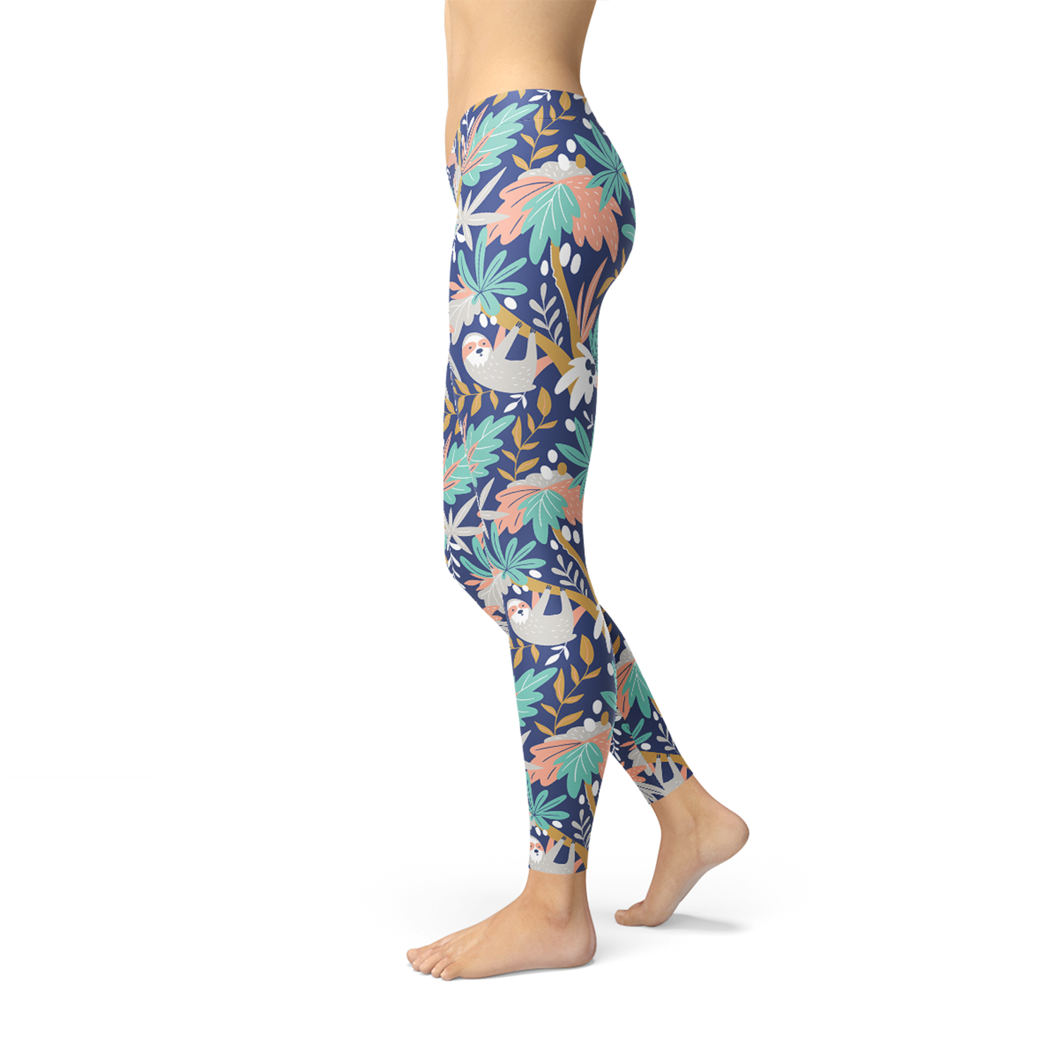 Womens Sloth Leggings - Zomdo Marketplace | Zomdo.com