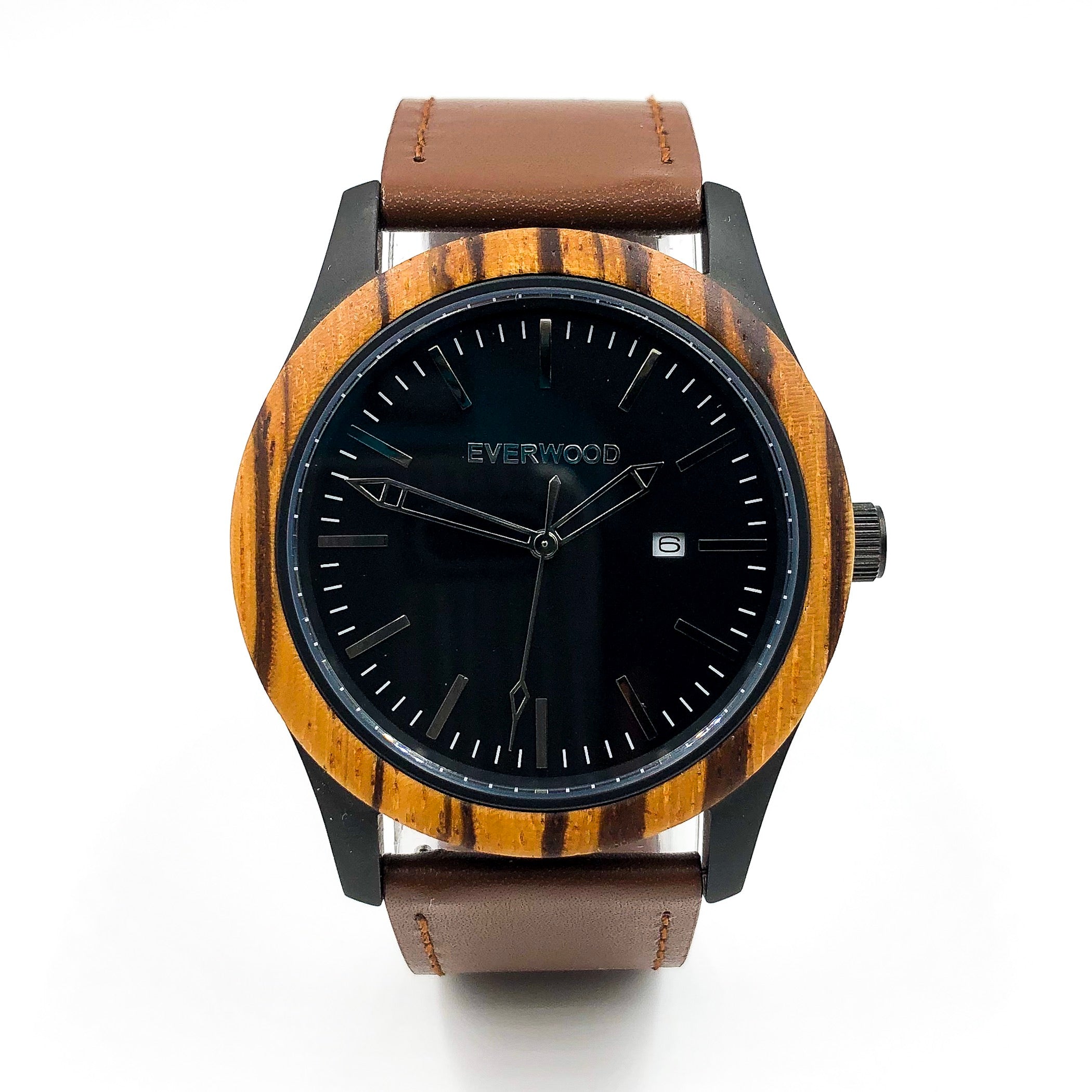 Inverness - Zebrawood & Brown Leather | Loe