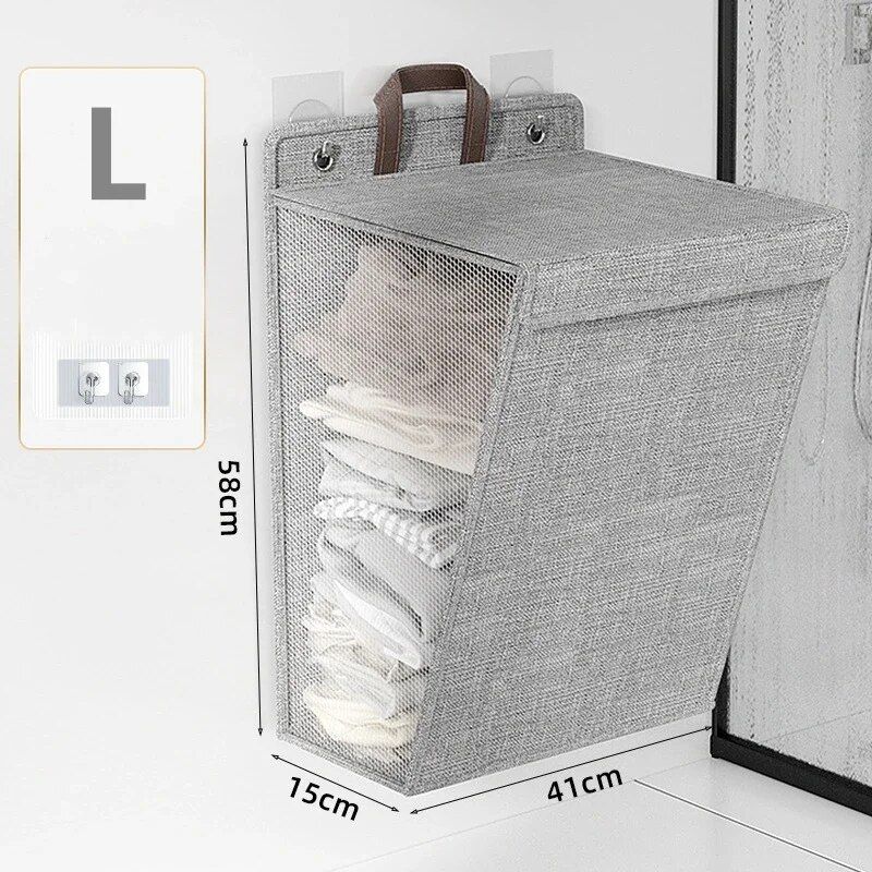 Space-Saving Foldable Laundry Basket