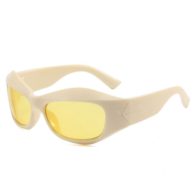 Retro-Futuristic Cyberpunk Sports Sunglasses