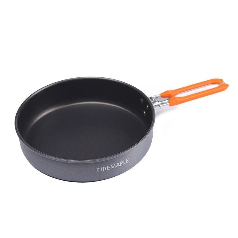 Lightweight Non-stick Camping Skillet - Outdoor Hiking Frying Pan, 0.9L Capacity, Foldable & Durable