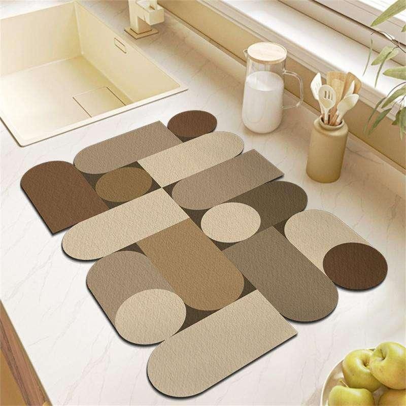 European Chic Quick-Dry & Super Absorbent Kitchen Mat