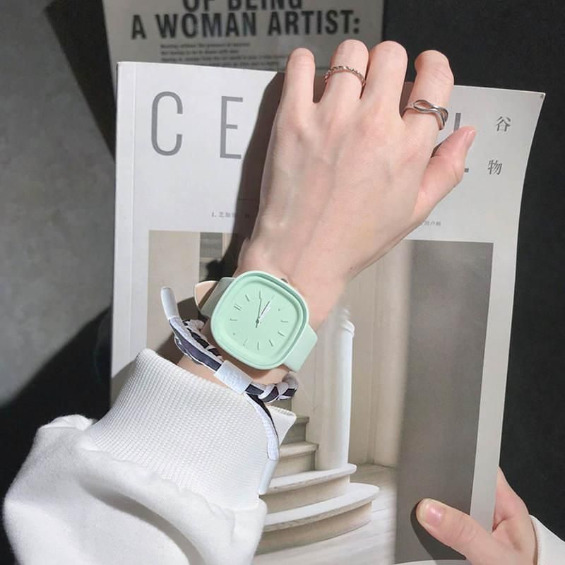 Chic Macaron Color Square Watch