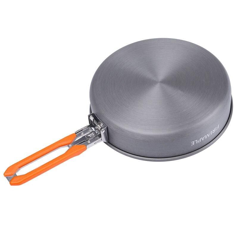 Lightweight Non-stick Camping Skillet - Outdoor Hiking Frying Pan, 0.9L Capacity, Foldable & Durable