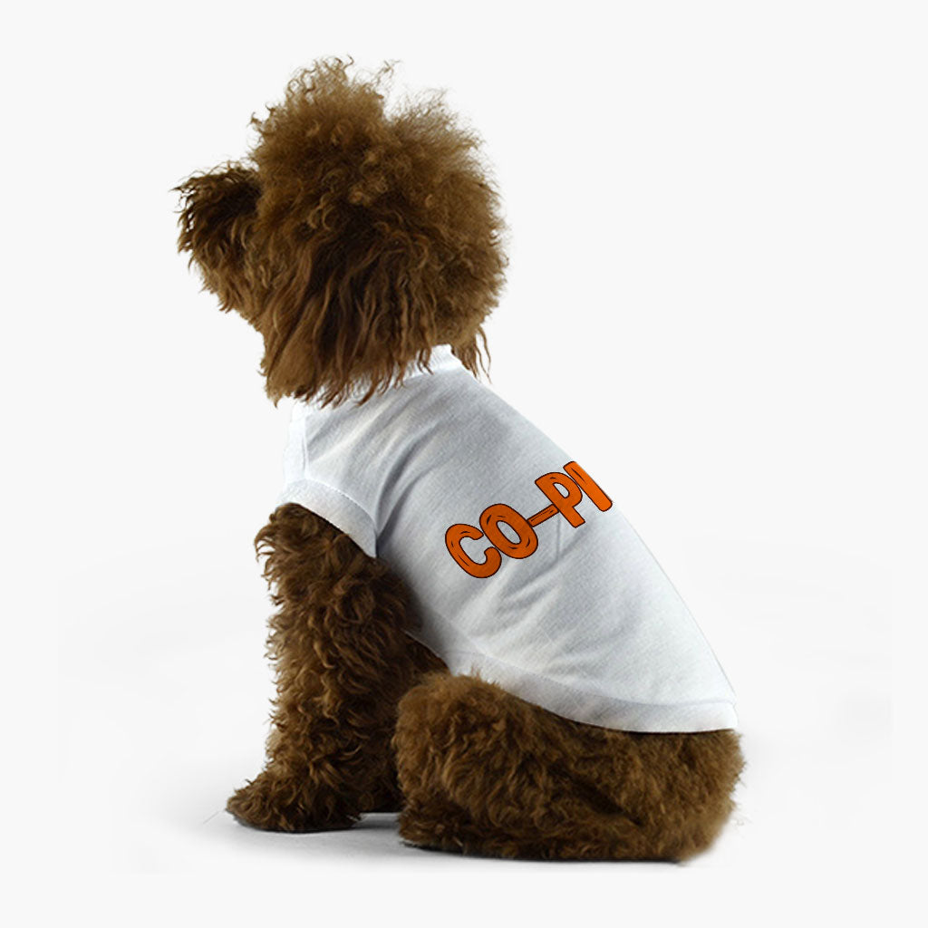 Co Pilot Dog T-Shirt - Best Print Dog Shirt - Cool Quote Dog Clothing