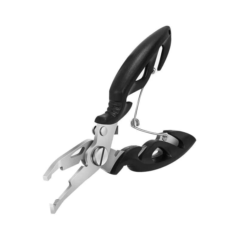 Multifunctional Stainless Steel Fishing Pliers - Braid Line Cutter, Hook Remover & Scissors