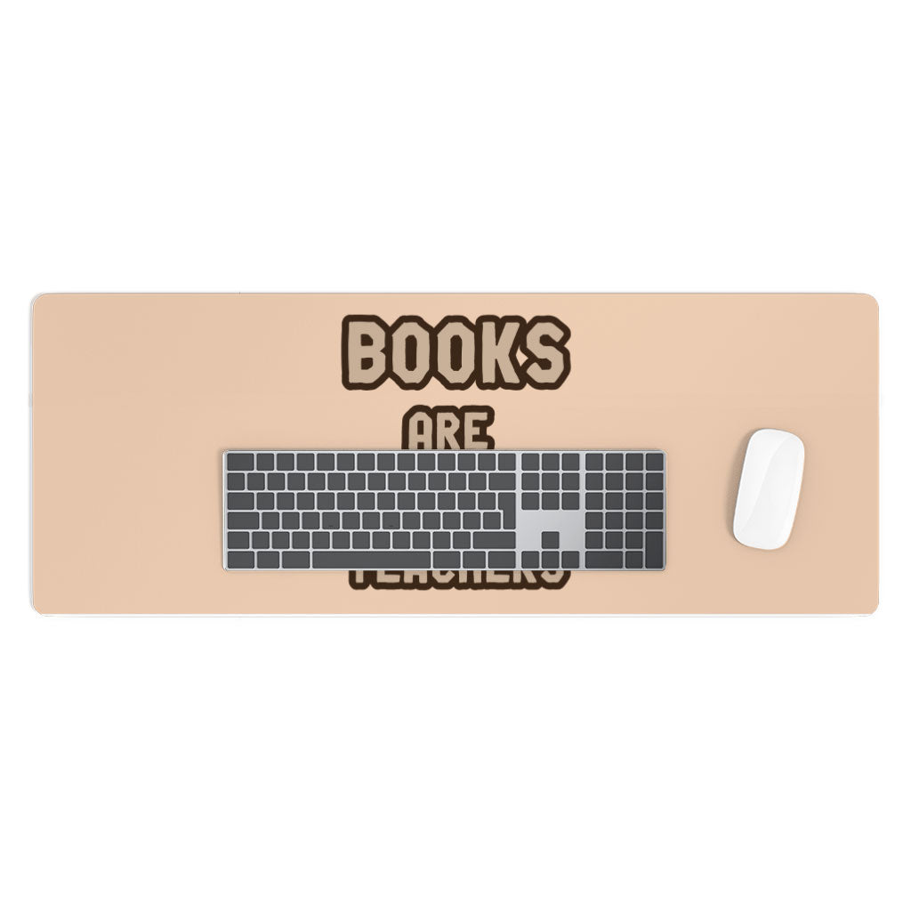 Book Themed Desk Mat - Quotes Desk Pad - Cool Print Laptop Desk Mat