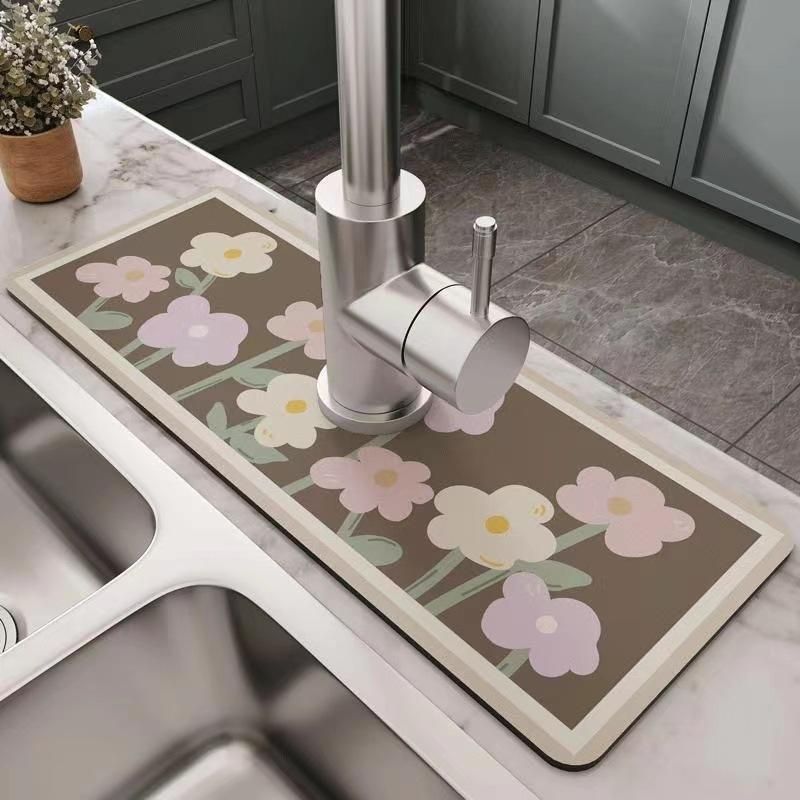 Eco-Friendly Diatomite Kitchen Drying Mat