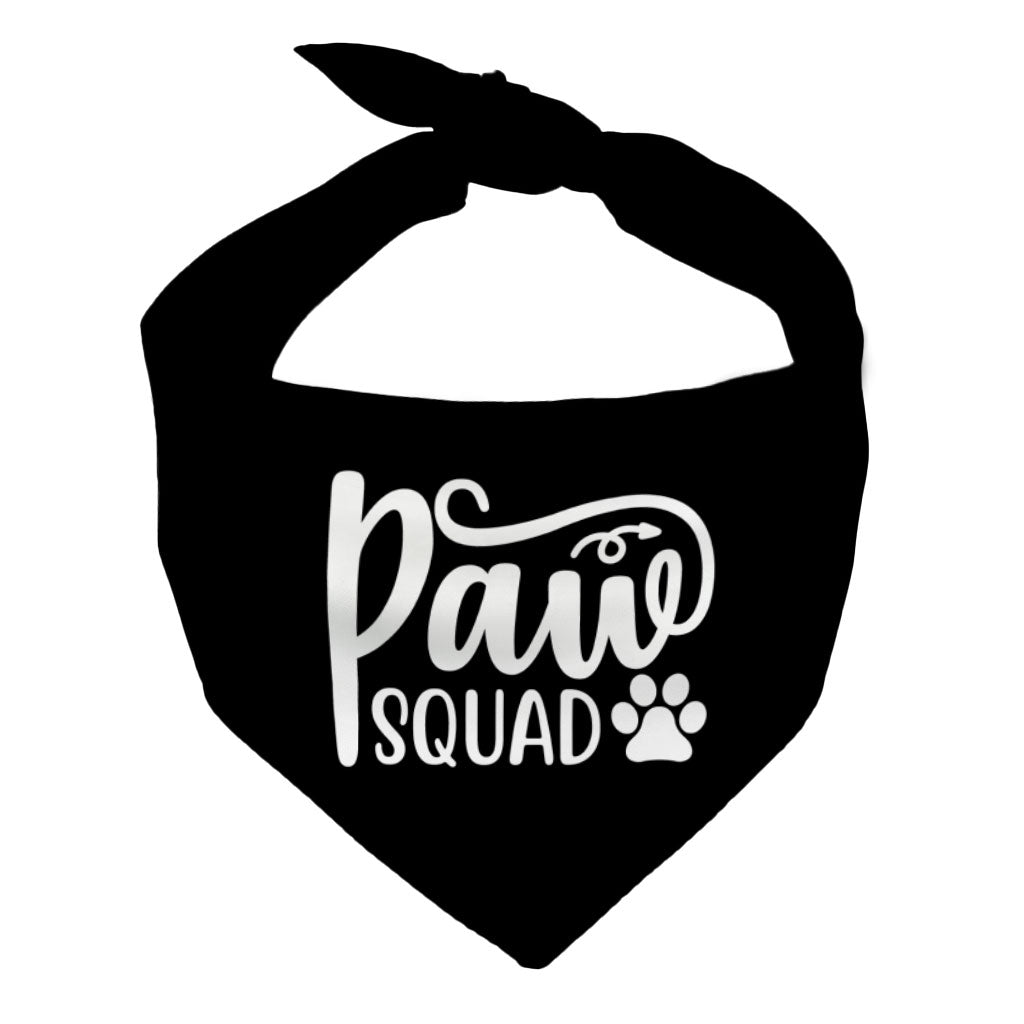 Paw Squad Pet Bandana - Graphic Dog Bandana - Unique Pet Scarf