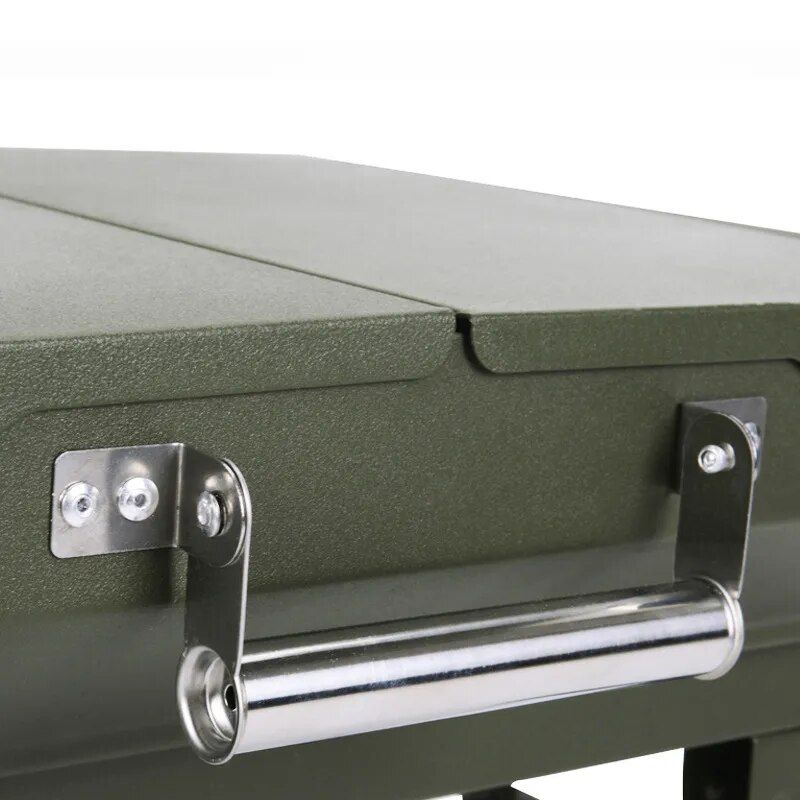 Large Portable Charcoal BBQ Grill - Foldable Outdoor Stove for Camping and Picnic, Ideal for 3-5 People