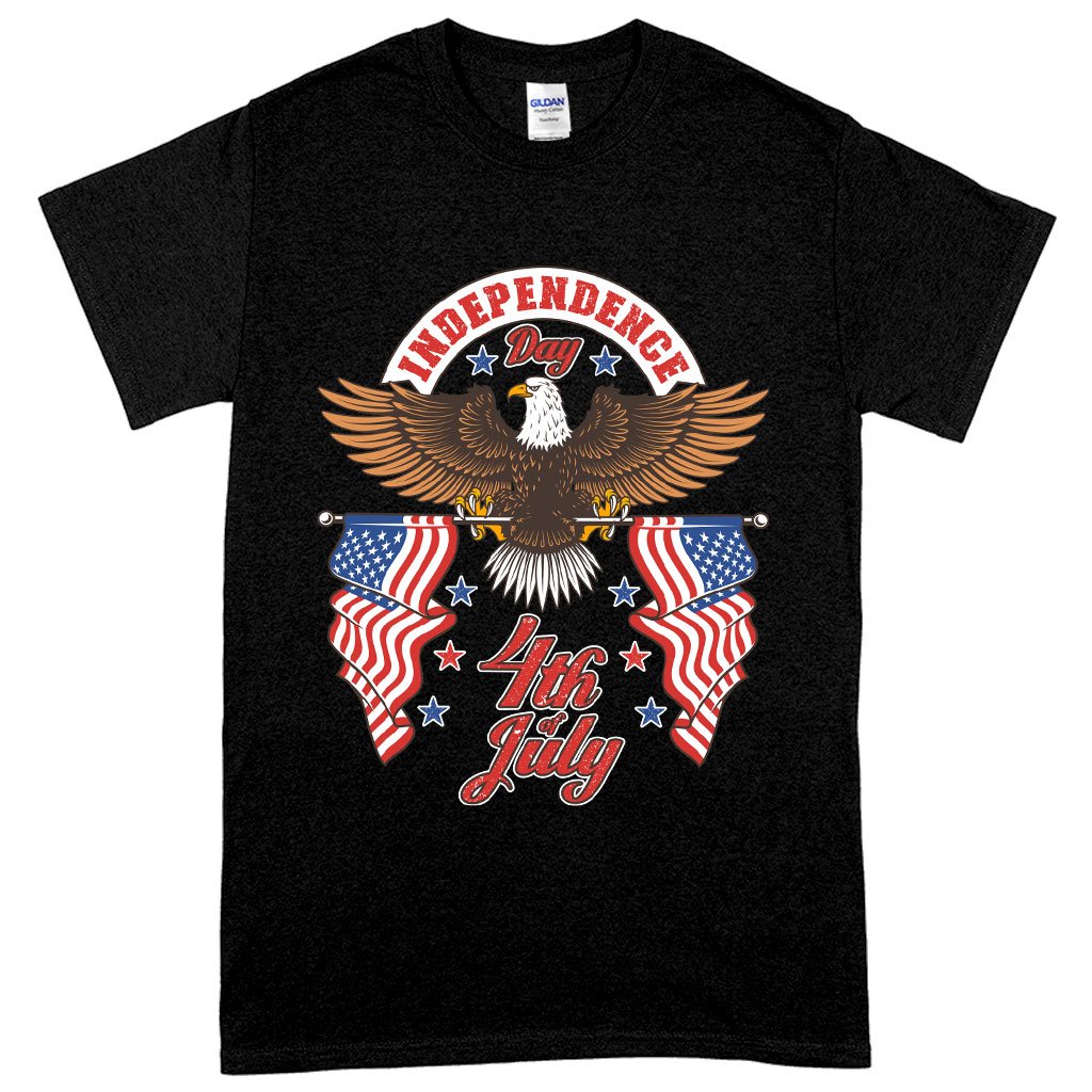 Heavy Cotton Independence Day 4th of July T-Shirt - Independence Day T-Shirts - Patriotic USA T-Shirt