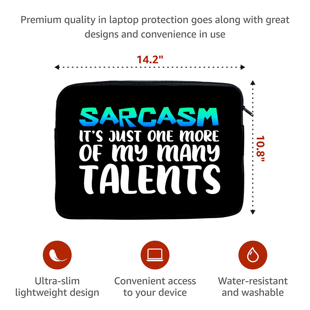 Sarcasm MacBook Pro 14" Sleeve - Funny Laptop Sleeve - Printed MacBook Sleeve