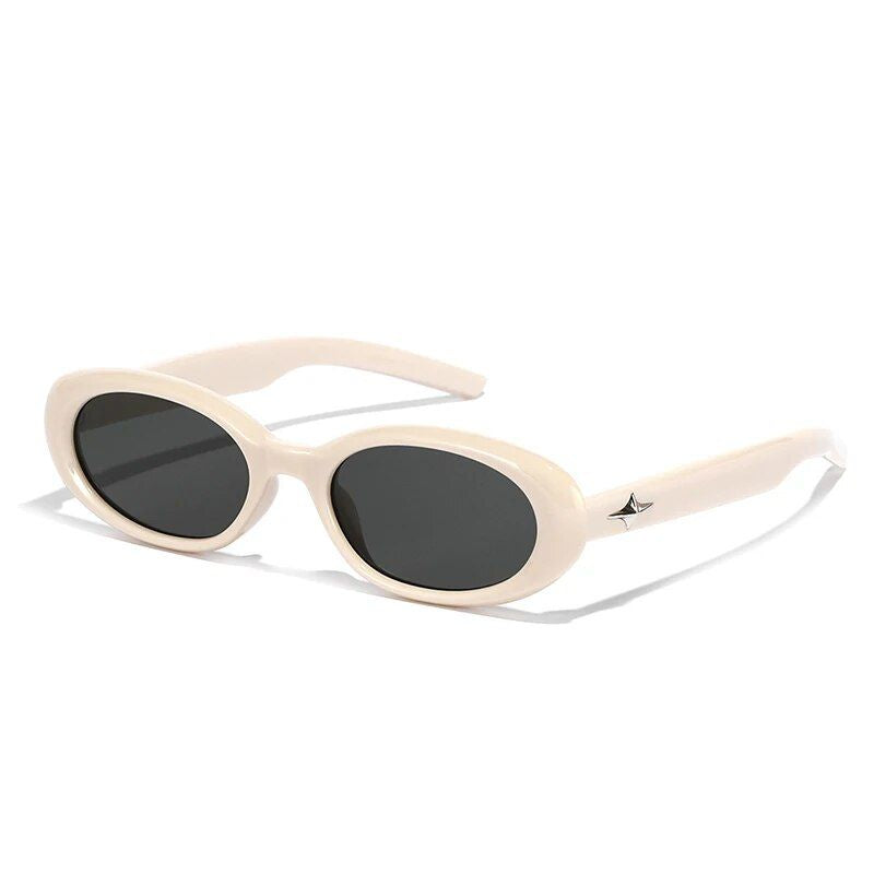 2023 Retro Chic Narrow Oval Sunglasses