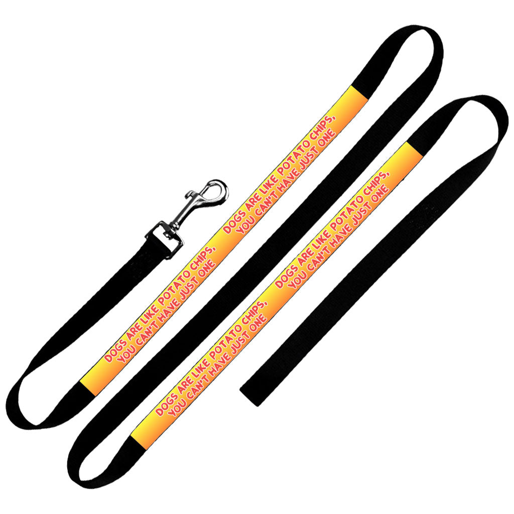 Dogs are Like Potato Chips Pet Leash - Funny Print Leash - Themed Leash for Dogs