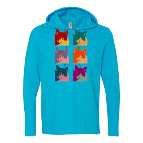 Cat's Today Long Sleeve Hooded T-Shirt