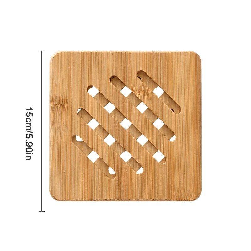 Elegant Bamboo Trivet Mat Set - Heat Resistant & Eco-Friendly Kitchen Pads