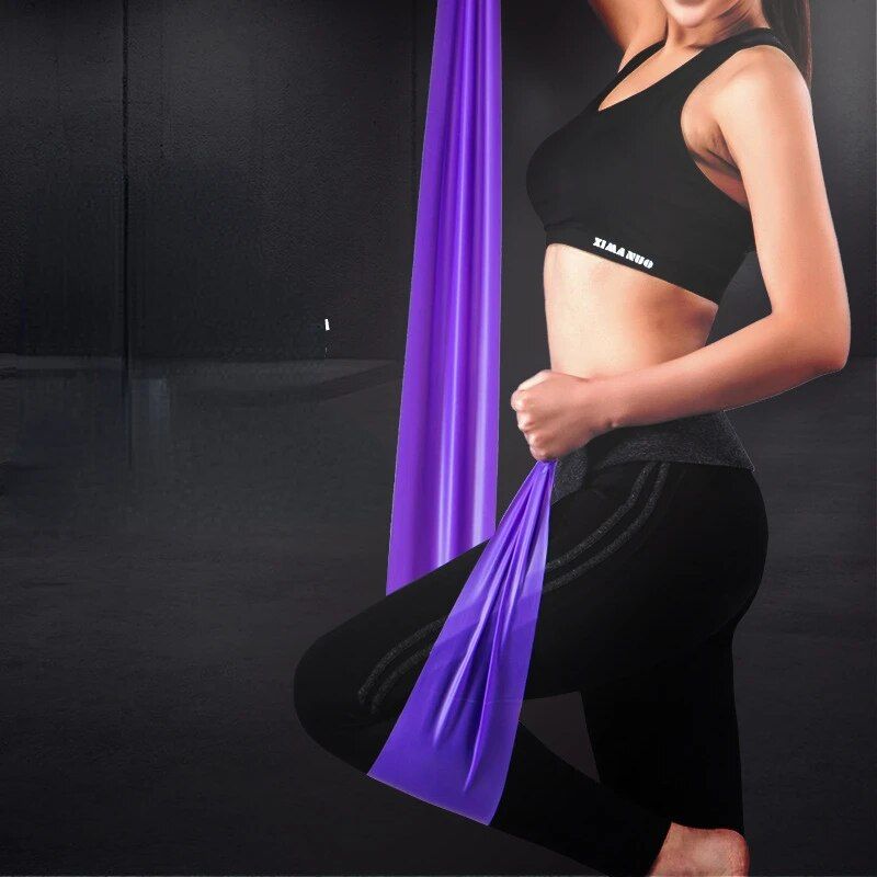 Versatile Stretch Resistance Bands for Home Gym, Yoga, and Fitness - Durable, Eco-Friendly Elastic Set