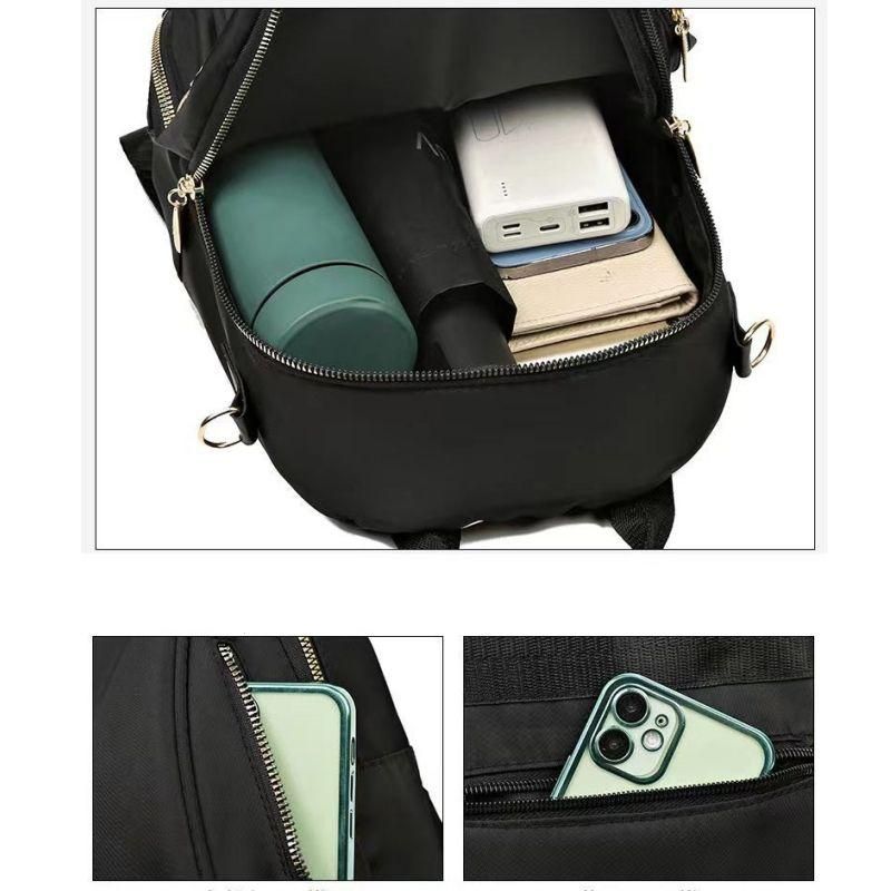 High-Capacity Waterproof Female Backpack - Stylish College and Travel Essential