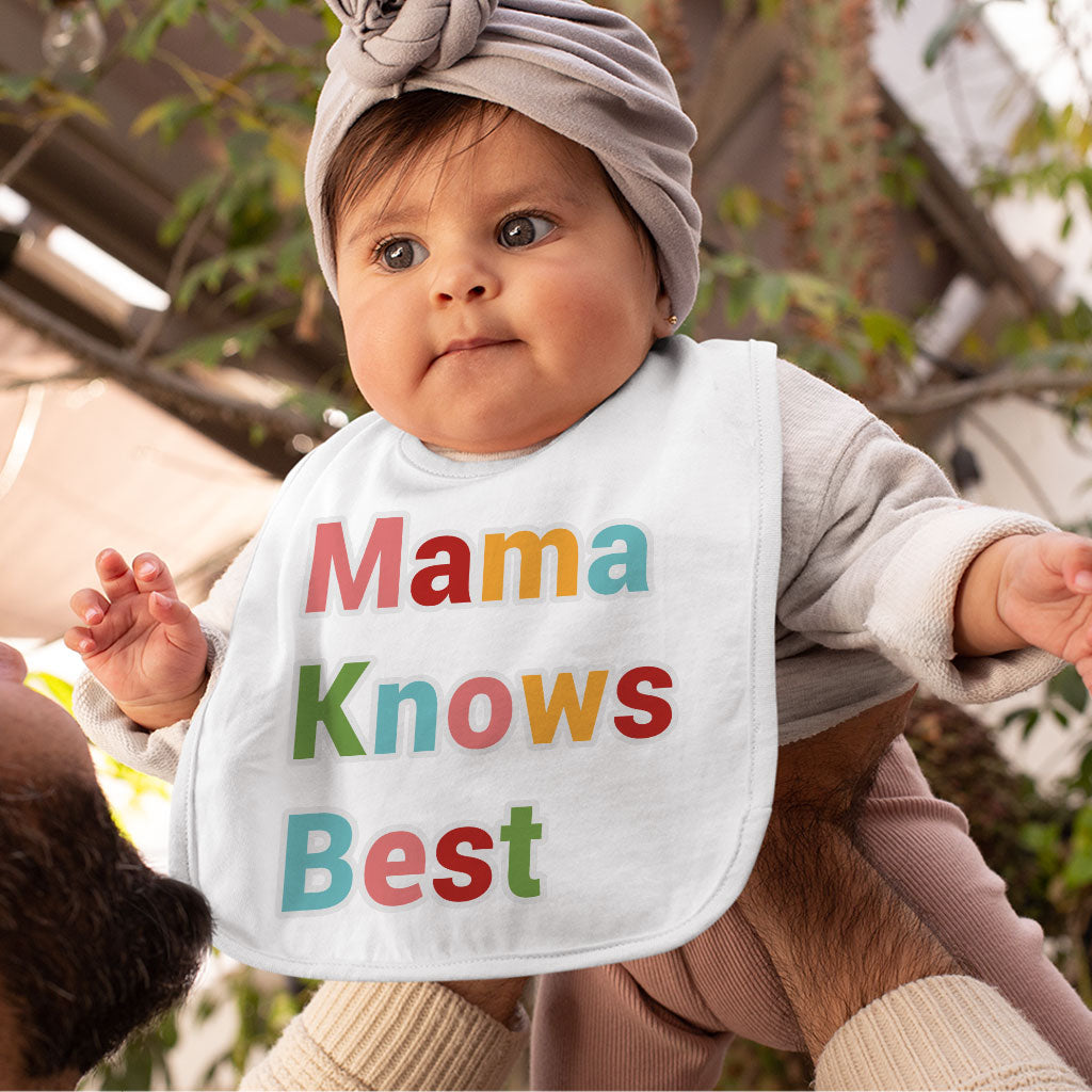 Mama Knows Best Baby Bibs - Colorful Baby Feeding Bibs - Cute Bibs for Eating