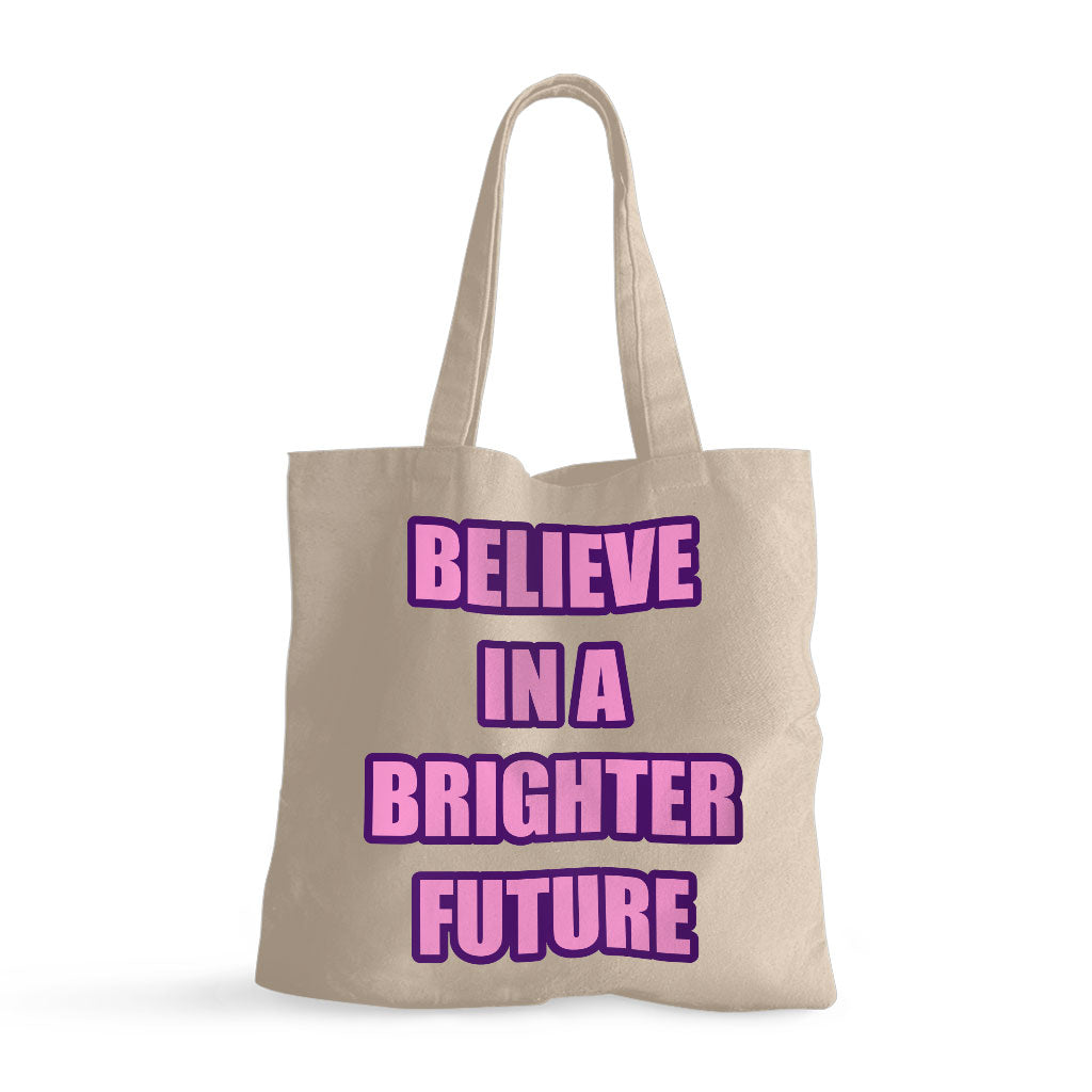 Believe Small Tote Bag - Cool Shopping Bag - Graphic Tote Bag