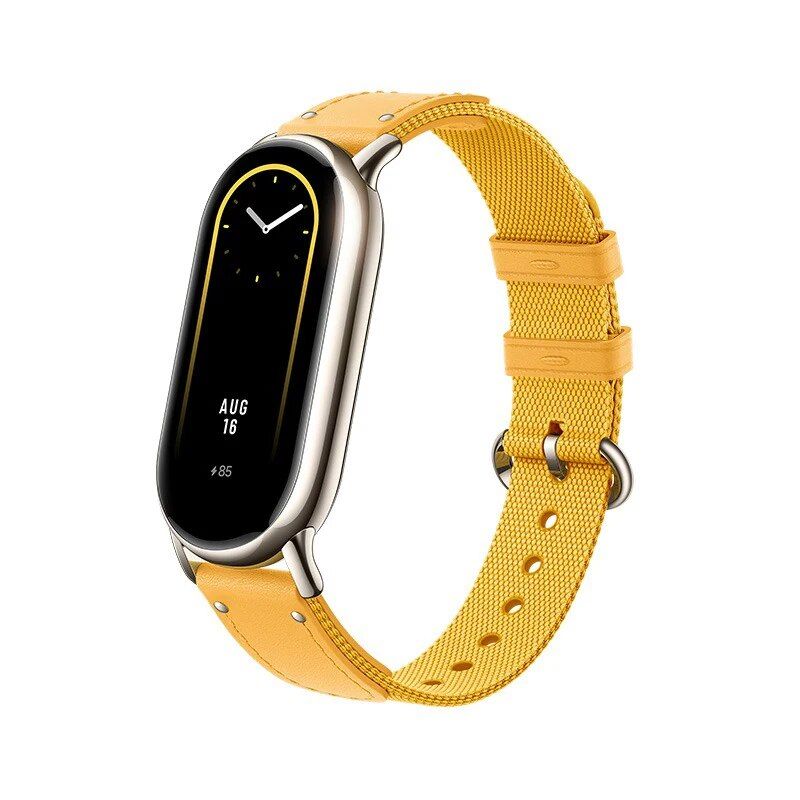 Luxury Leather & Canvas Strap for Fitness Tracker - Durable, Stylish & Comfortable