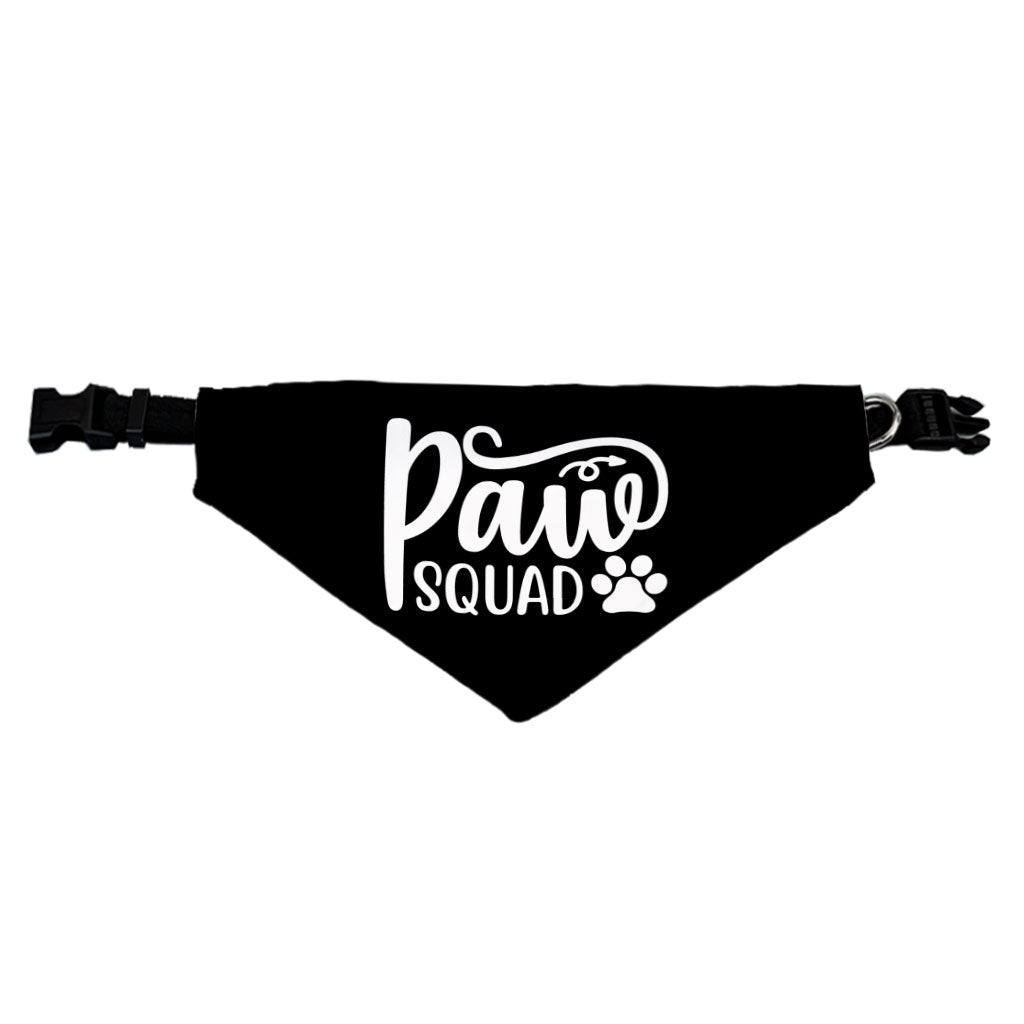 Paw Squad Pet Bandana Collar - Graphic Scarf Collar - Unique Dog Bandana