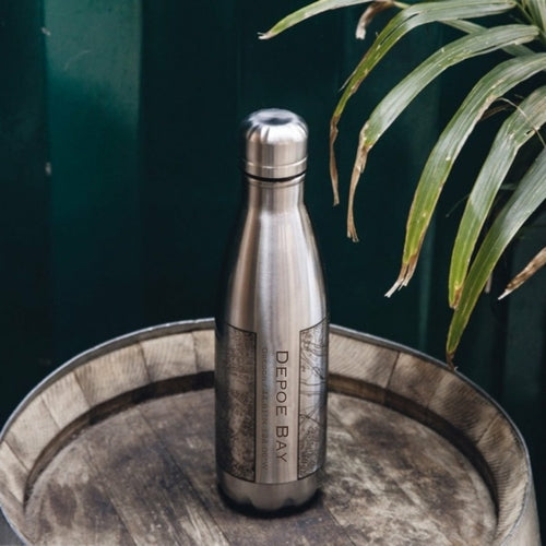 Depoe Bay - Oregon Engraved Map Insulated Bottle - Zomdo Marketplace | Zomdo.com