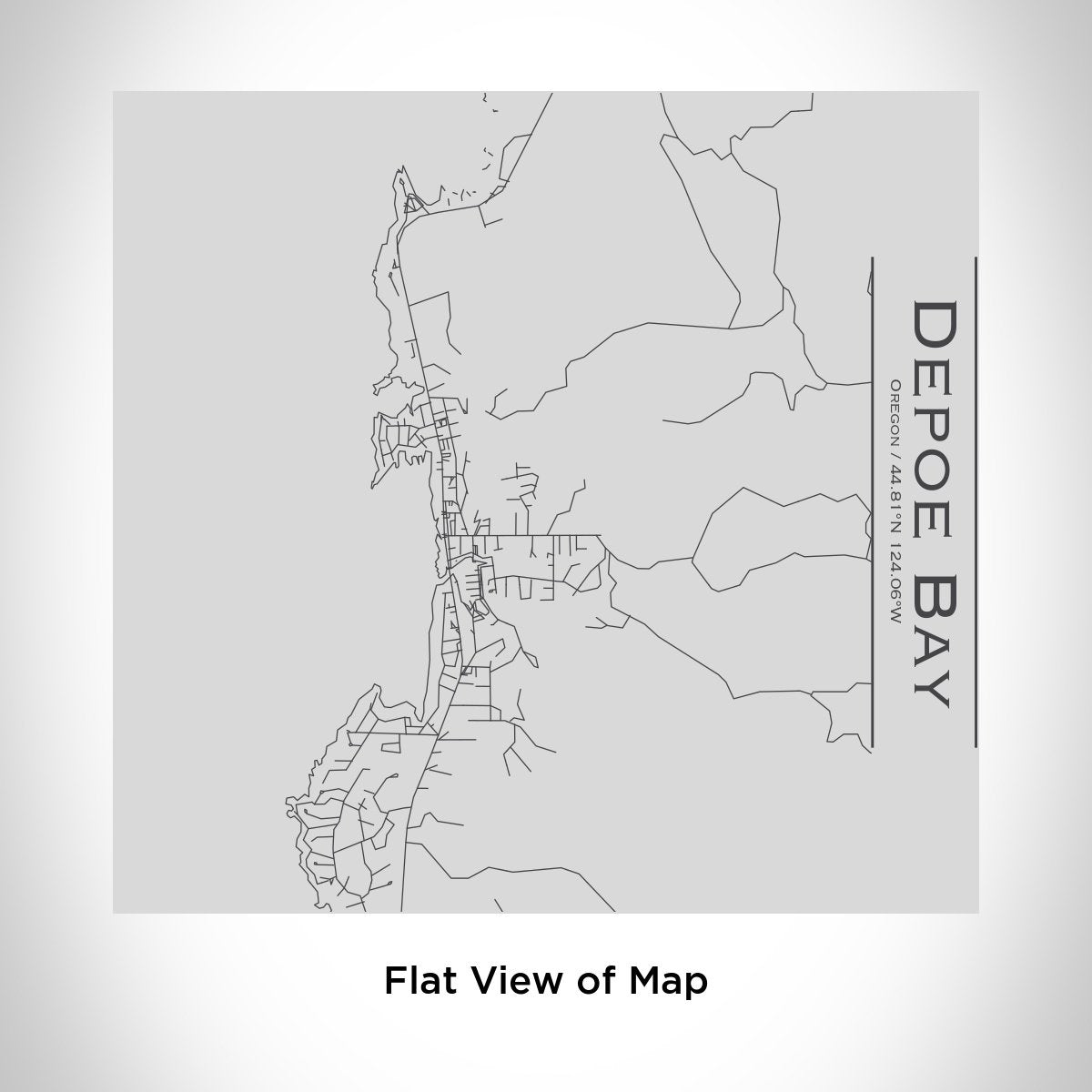 Depoe Bay - Oregon Engraved Map Tumbler | Cyan Castor