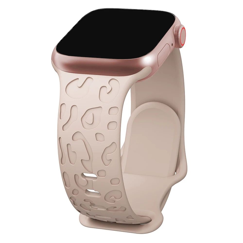 Engraved Silicone Strap for Apple Watch - Fashionable & Compatible with All Series