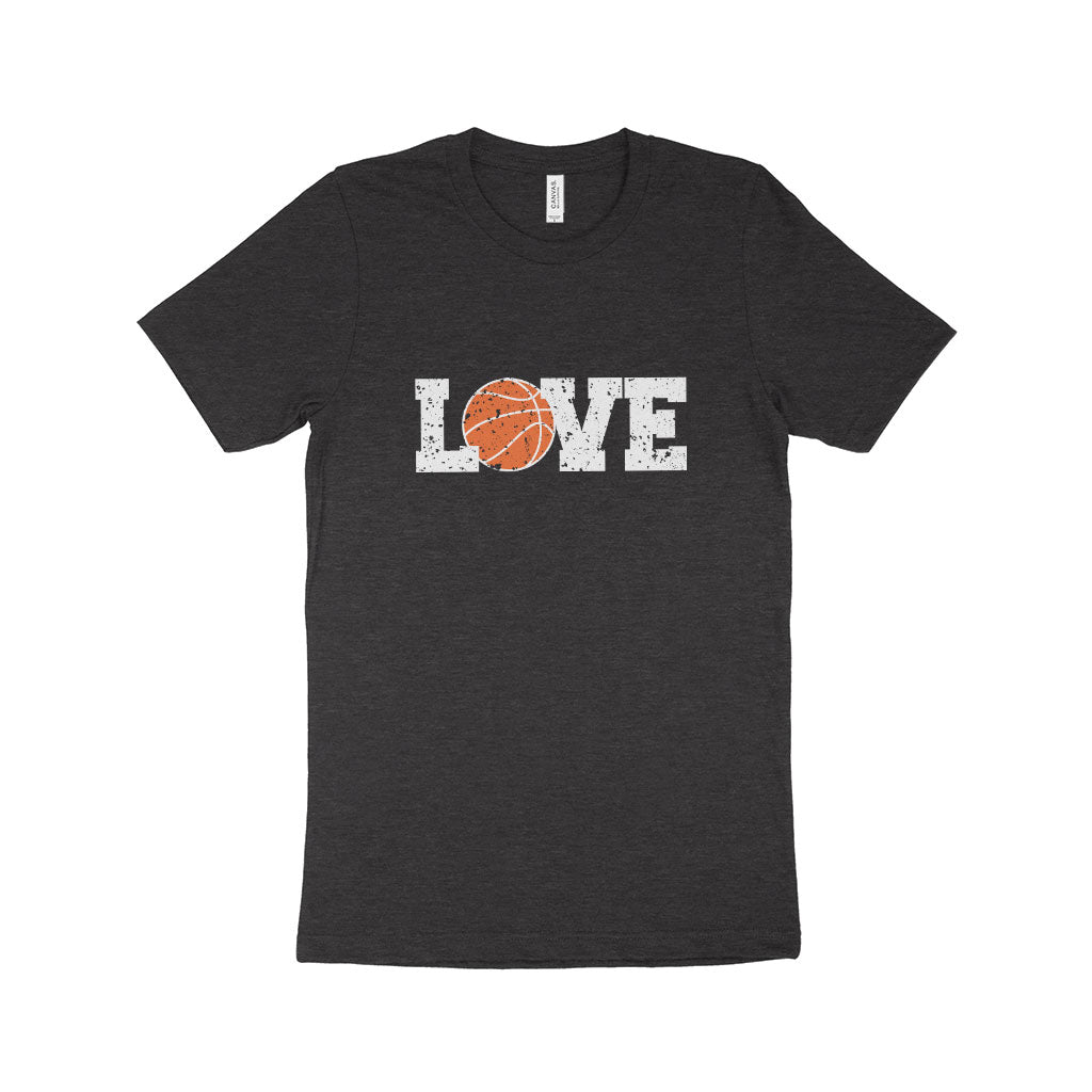 Basketball Love Unisex Jersey T-Shirt Made in USA