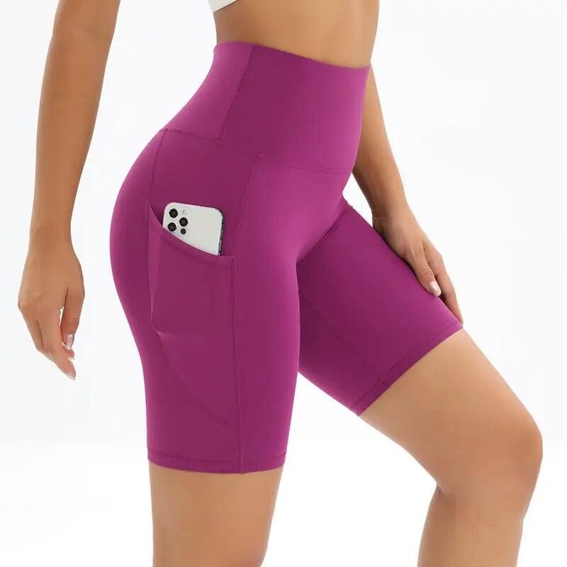 High-Waist Breathable Fitness Shorts for Women