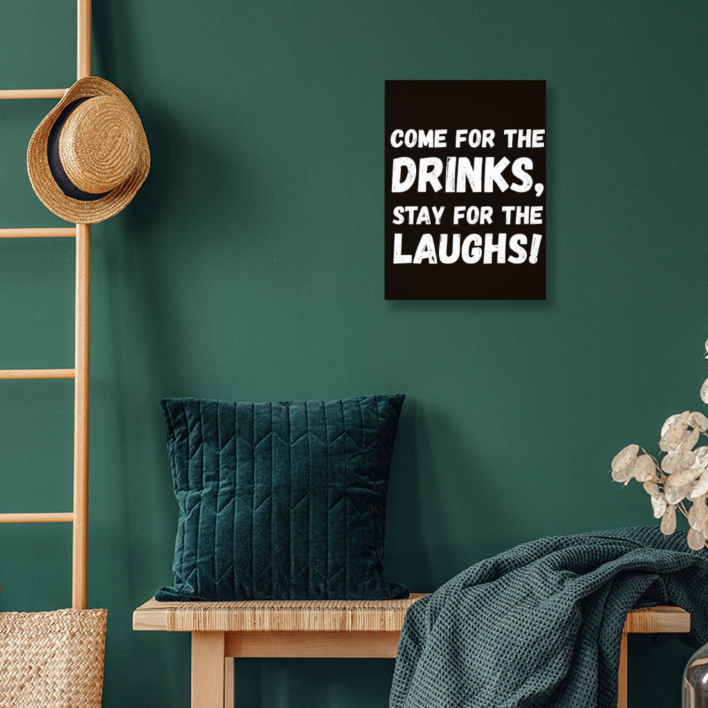 Funny Quote Wall Picture - Funny Saying Stretched Canvas - Cool Design Wall Art