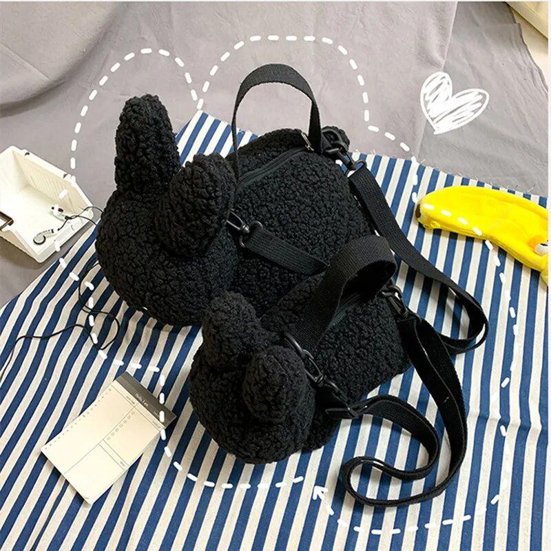 Kawaii Bunny Plush Crossbody Bag