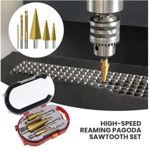 High Speed Pagoda Drill Set by DrillingPRO™