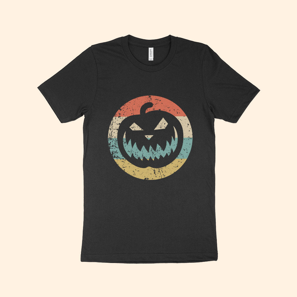 Pumpkin Retro Unisex Jersey T-Shirt Made in USA