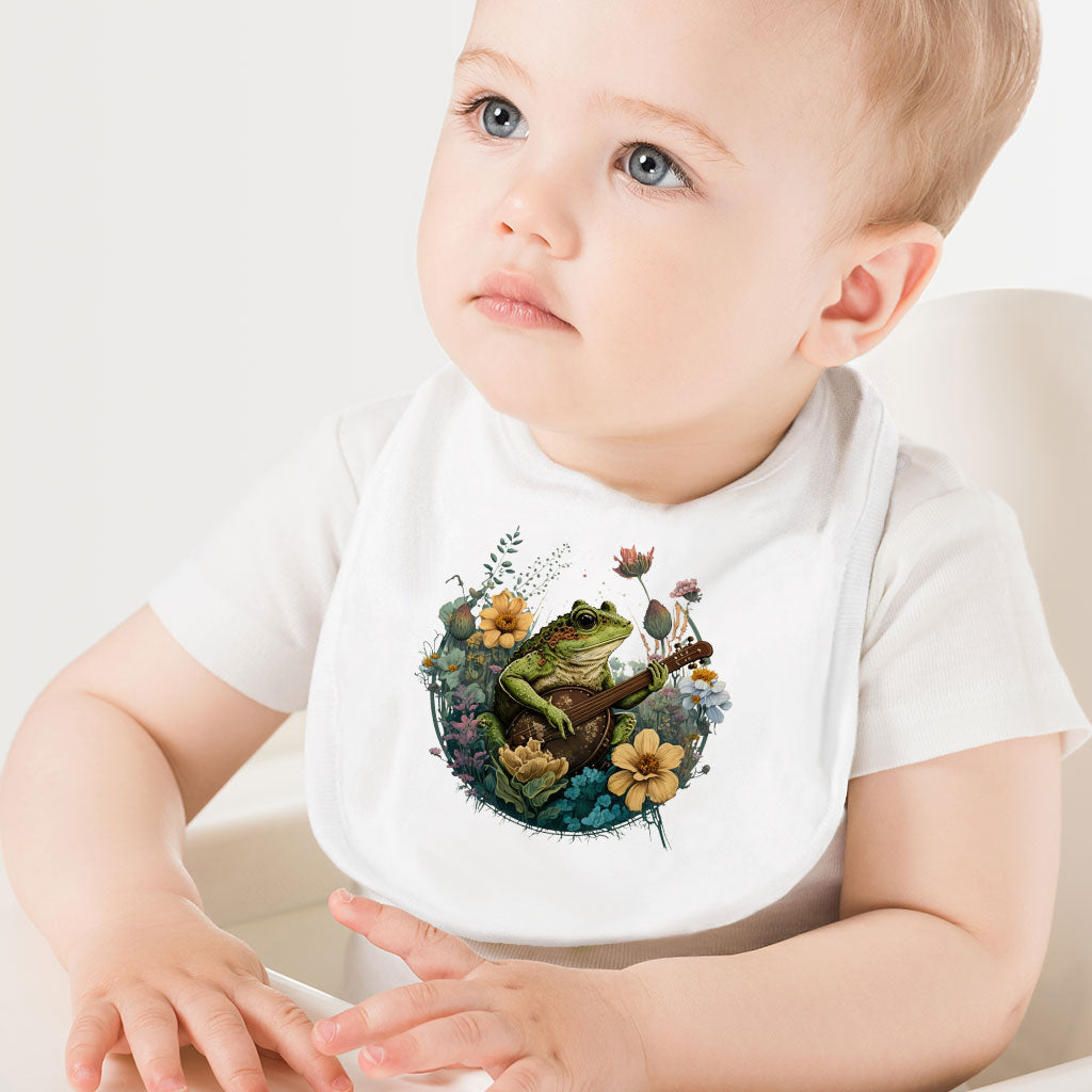 Cute Frog Baby Bibs - Flower Baby Feeding Bibs - Funny Bibs for Eating