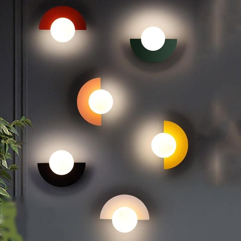 Modern Nordic Glass Ball LED Wall Sconce