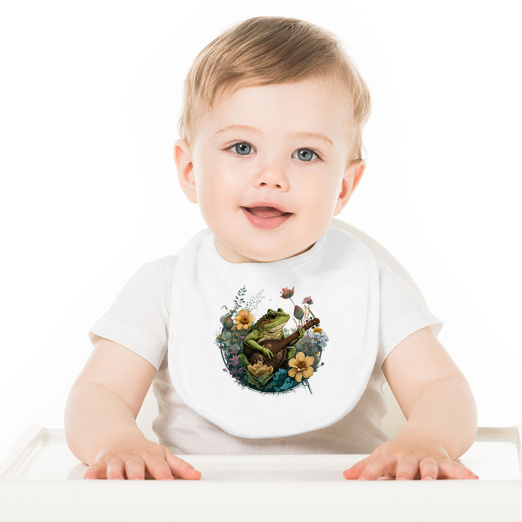 Cute Frog Baby Bibs - Flower Baby Feeding Bibs - Funny Bibs for Eating