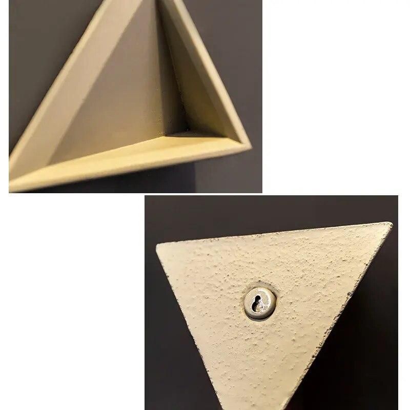 Modern Nordic Triangle Wall-Mounted Cement Flowerpot