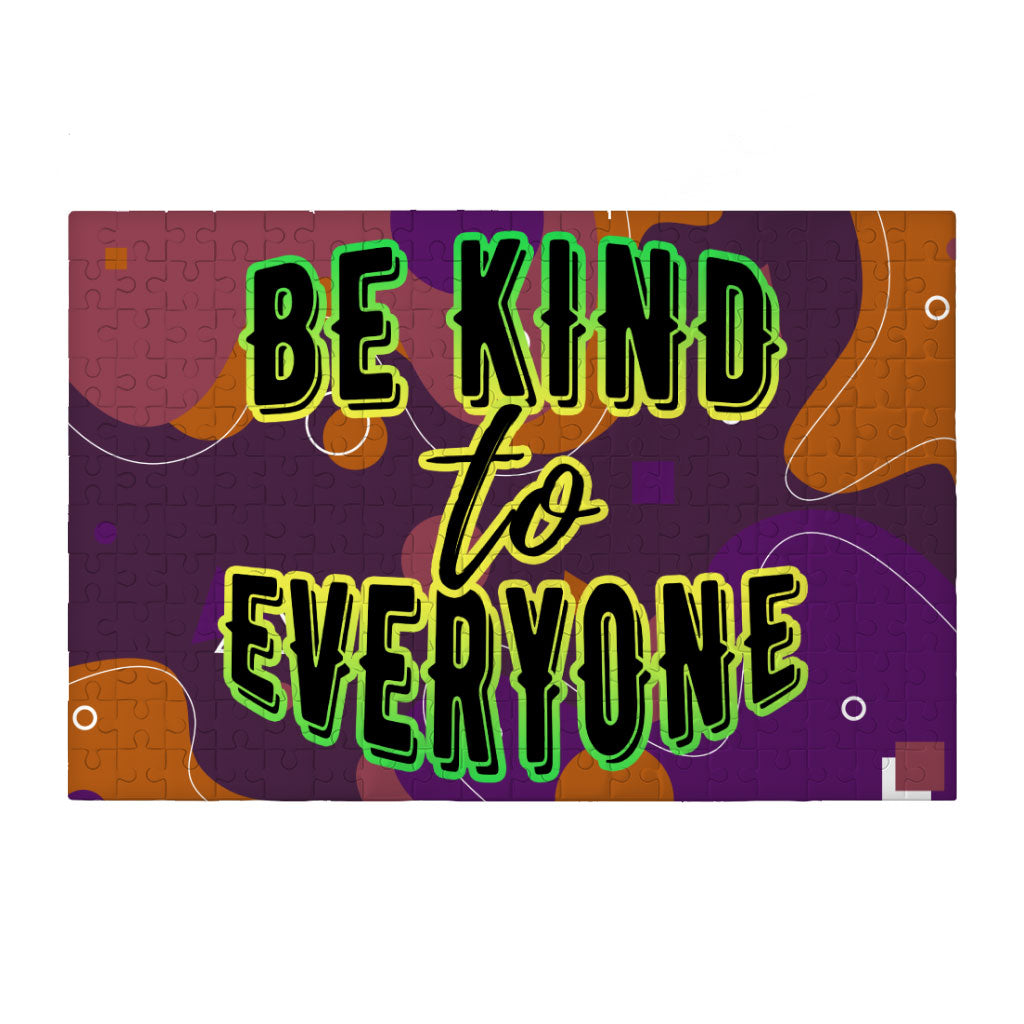 Be Kind to Everyone Puzzles - Positive Jigsaw Puzzle - Graphic Puzzles