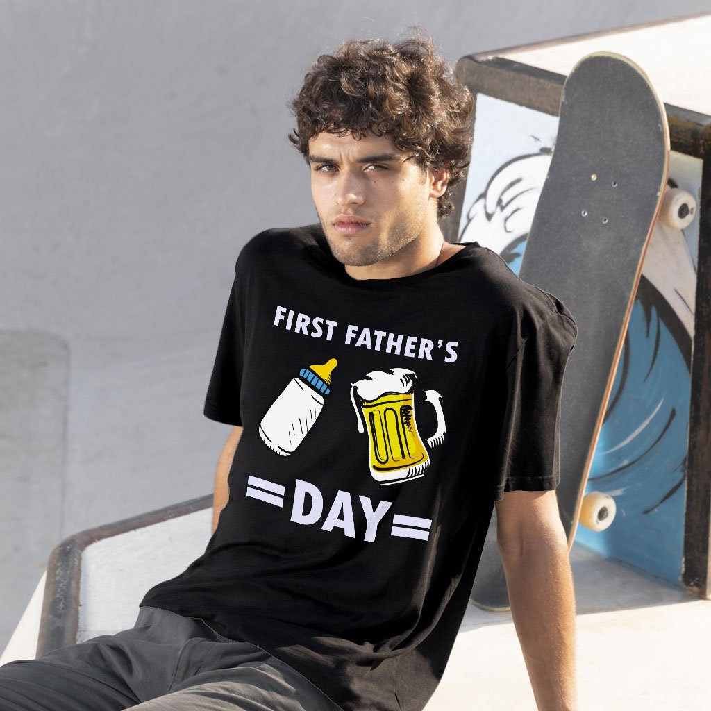 First Father's Day T-Shirt - Funny Father's Day T-Shirts