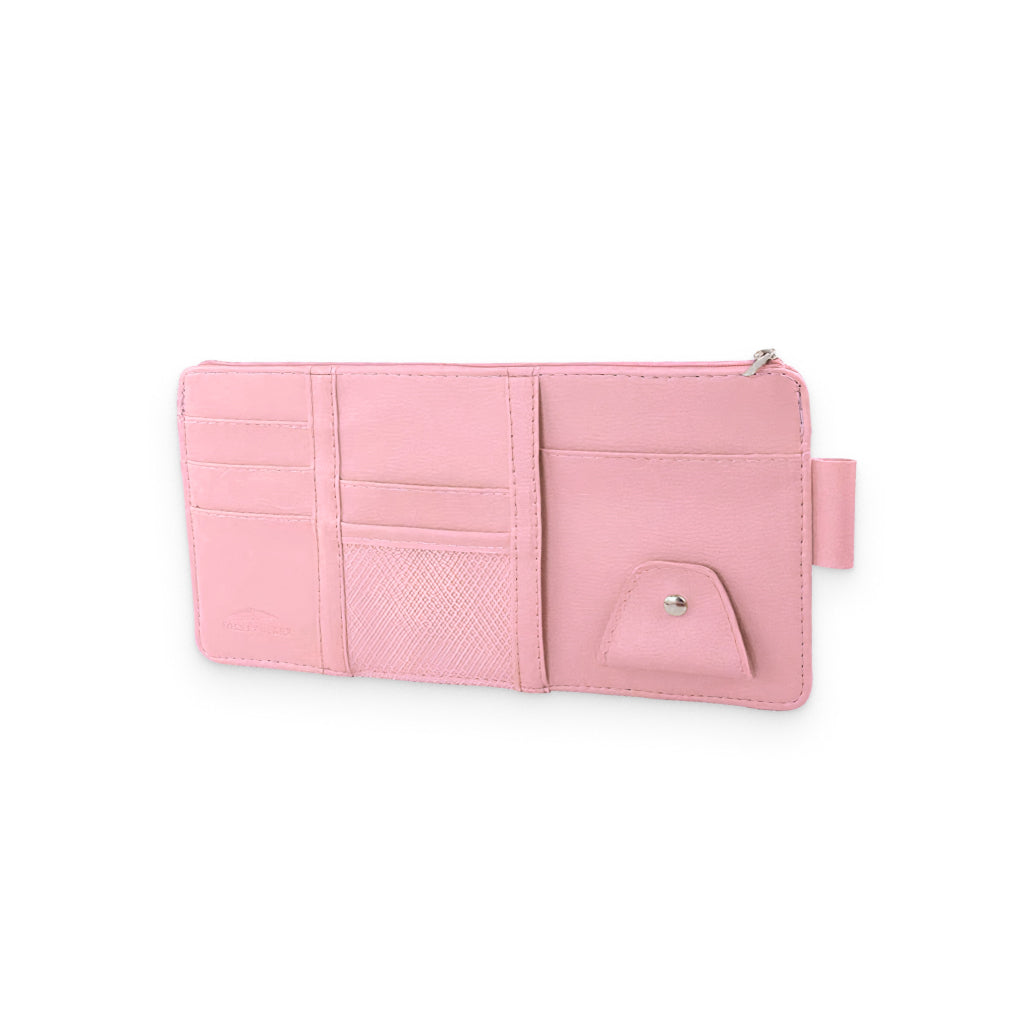 Pink Car Documents Visor Organizer