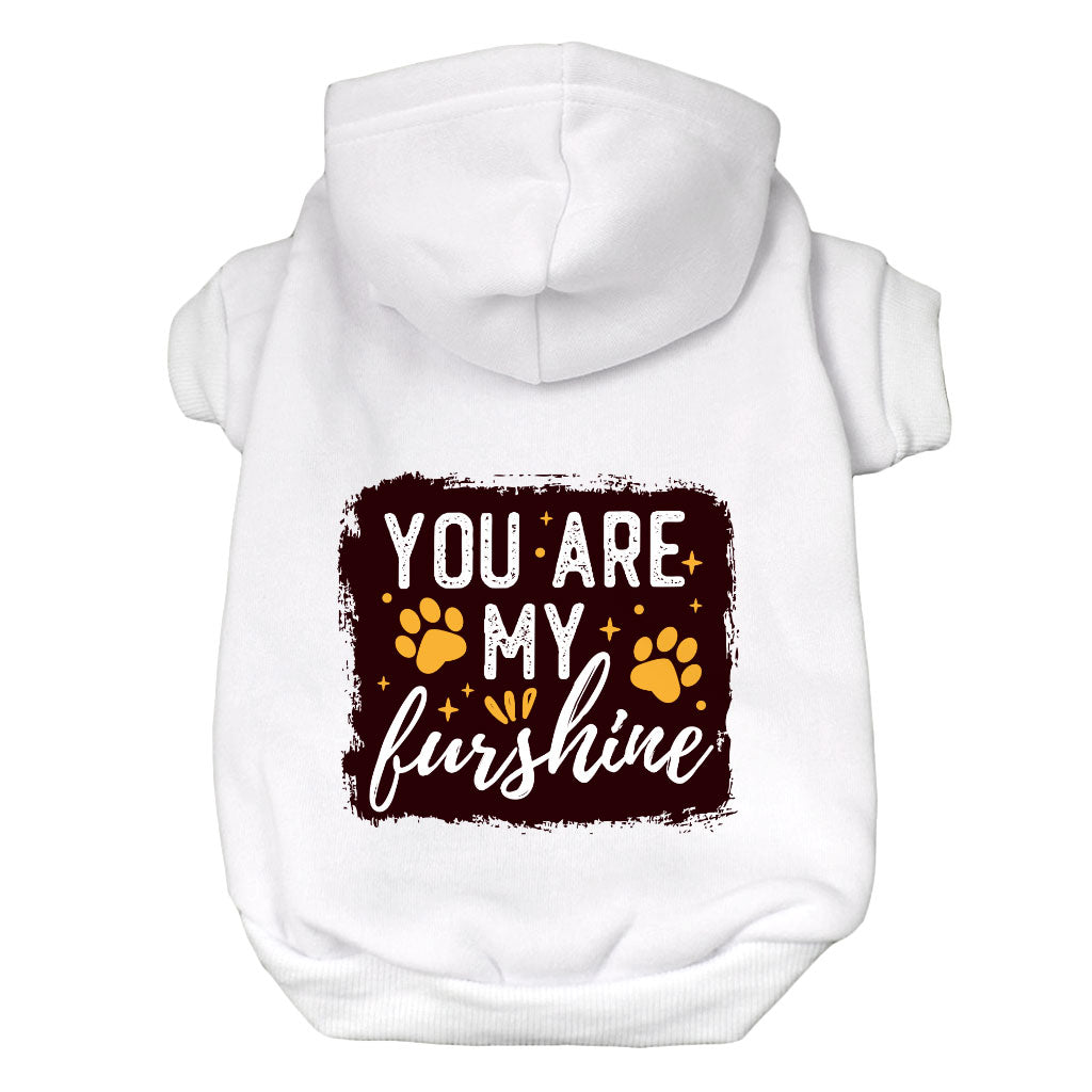 Cute Quote Dog Hoodie - Furshine Dog Coat - Text Design Dog Clothing