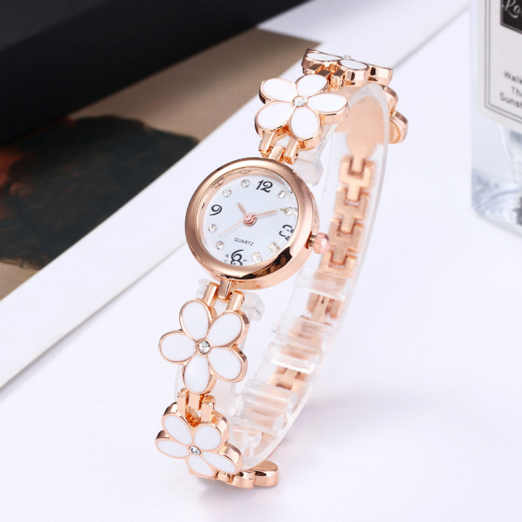 Flowery Bracelet Watch